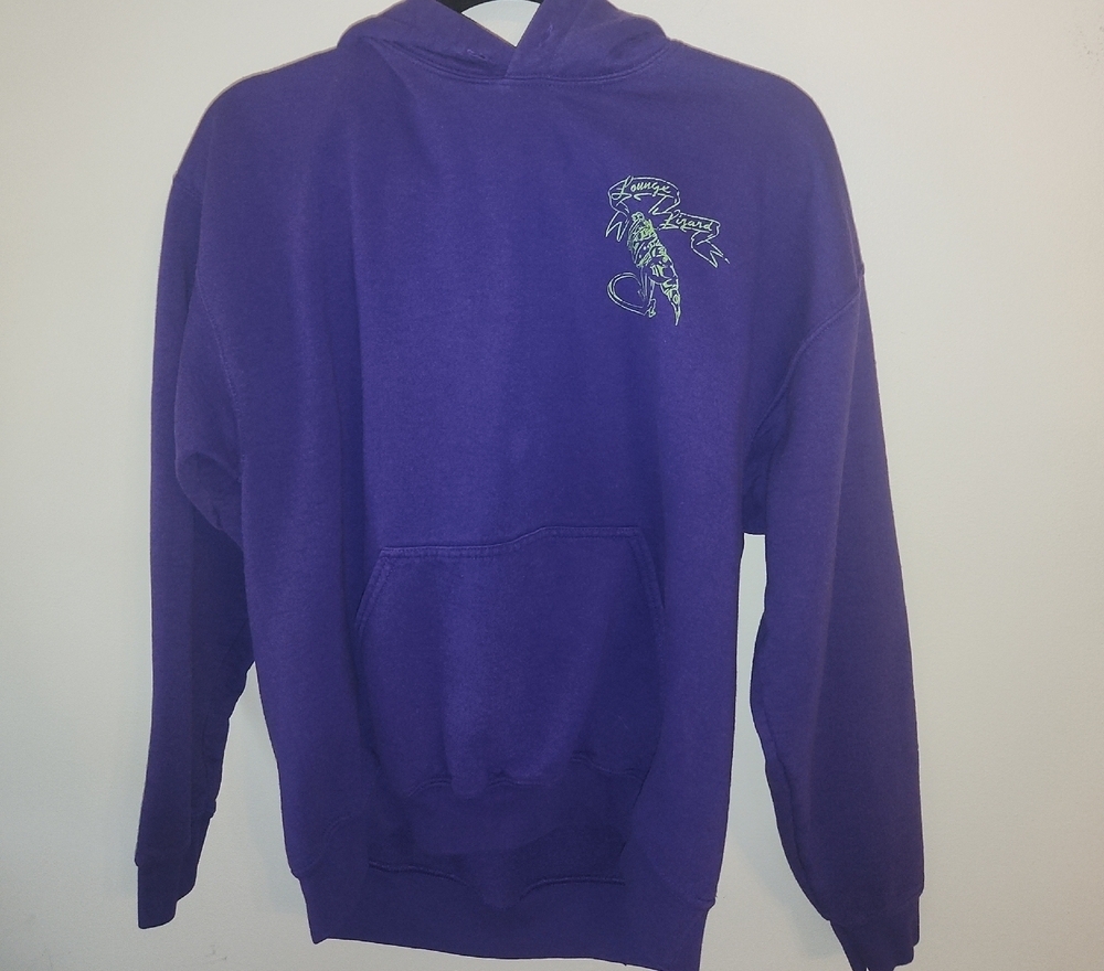 Gildan Purple Hoodie with Graphic Accent
